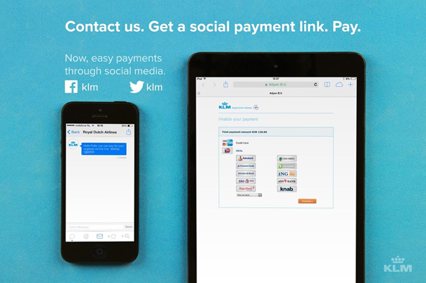 social payment KLM
